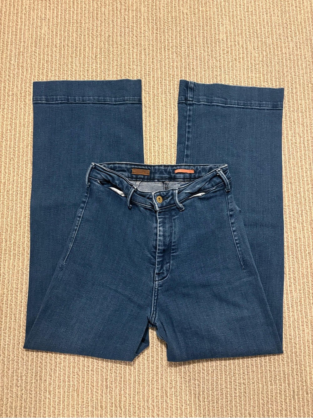 Pilcro Anthropologie Blue Denim High-waisted Jeans